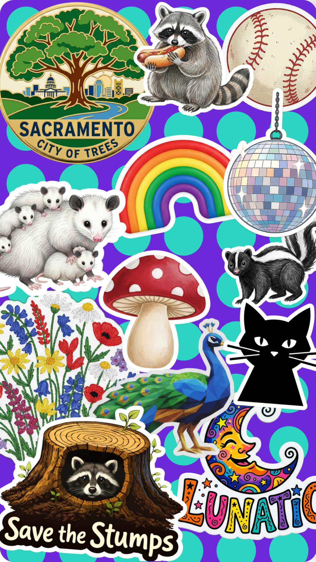 Frosty's Stickerbook page